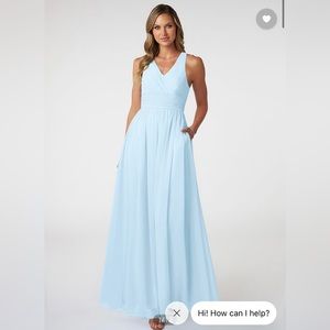 Azazie Natasha Sky Blue